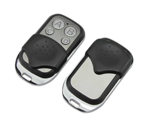 Корпус БРЕЛОКА для ворот, металлический, 4 кнопки с защитной крышкой